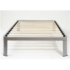 Luna Metal Platform Bed Frame with Wood Slats