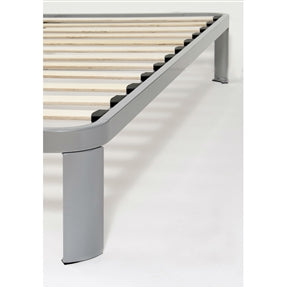 Luna Metal Platform Bed Frame with Wood Slats