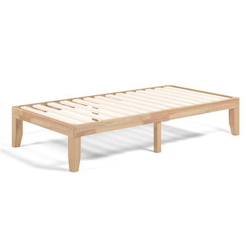 Solid Wood Platform Bed Frame in Natural Finish