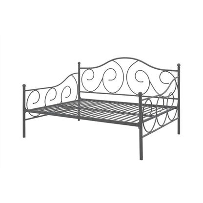 Full Metal Daybed Frame Contemporary Design Day Bed in Bronze Pewter Finish