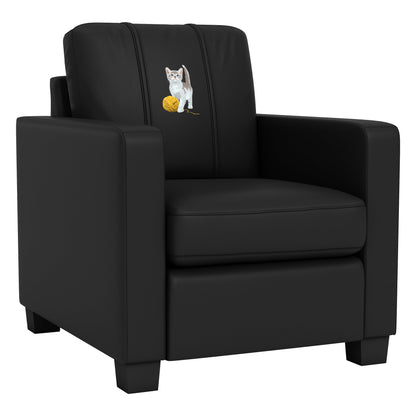 Dyno Stationary Club Chair with Kitten with Yarn Logo Panel