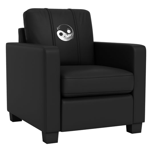 Dyno Stationary Club Chair with Yin Yang Floral Logo Panel