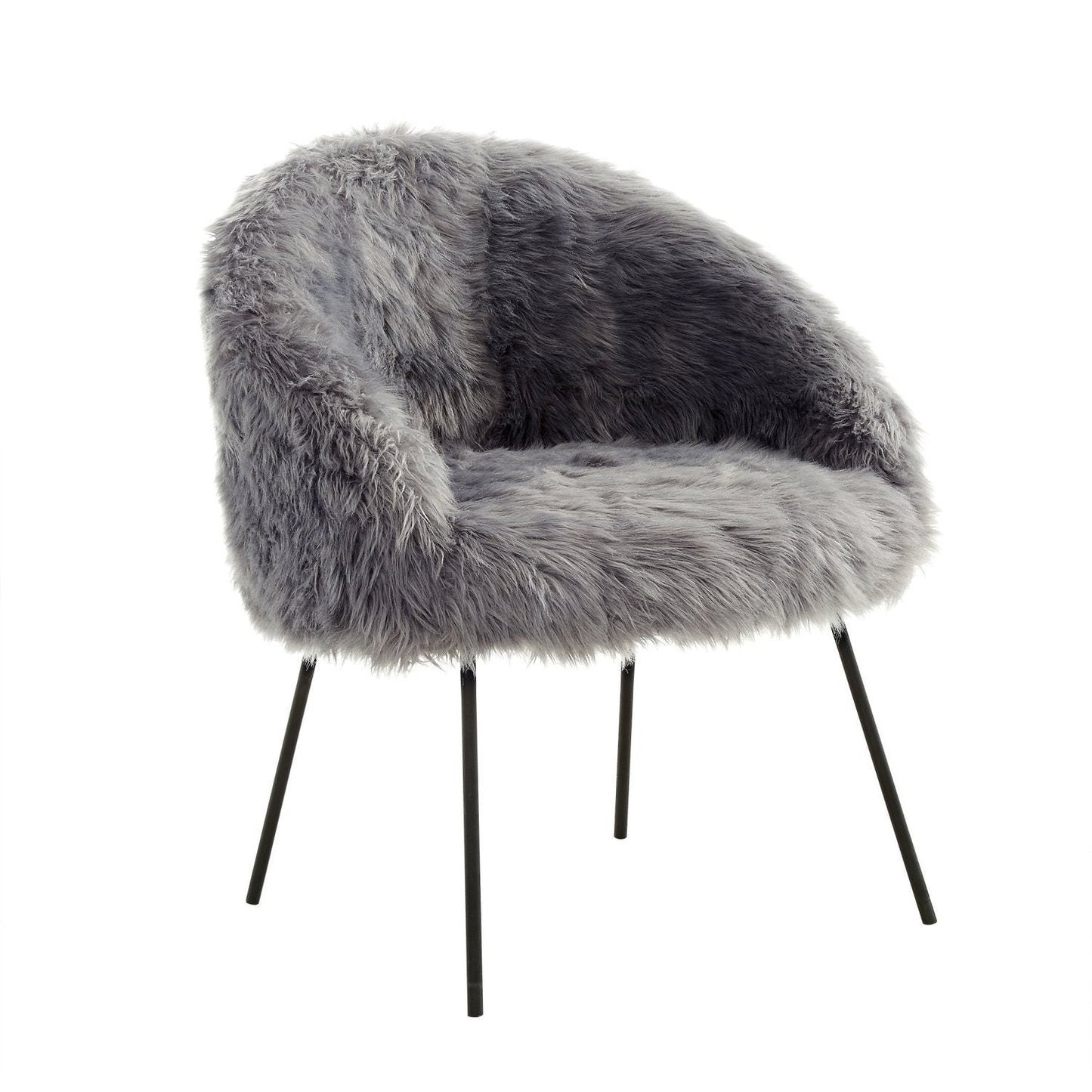 Ana Lux Fur Accent Chair