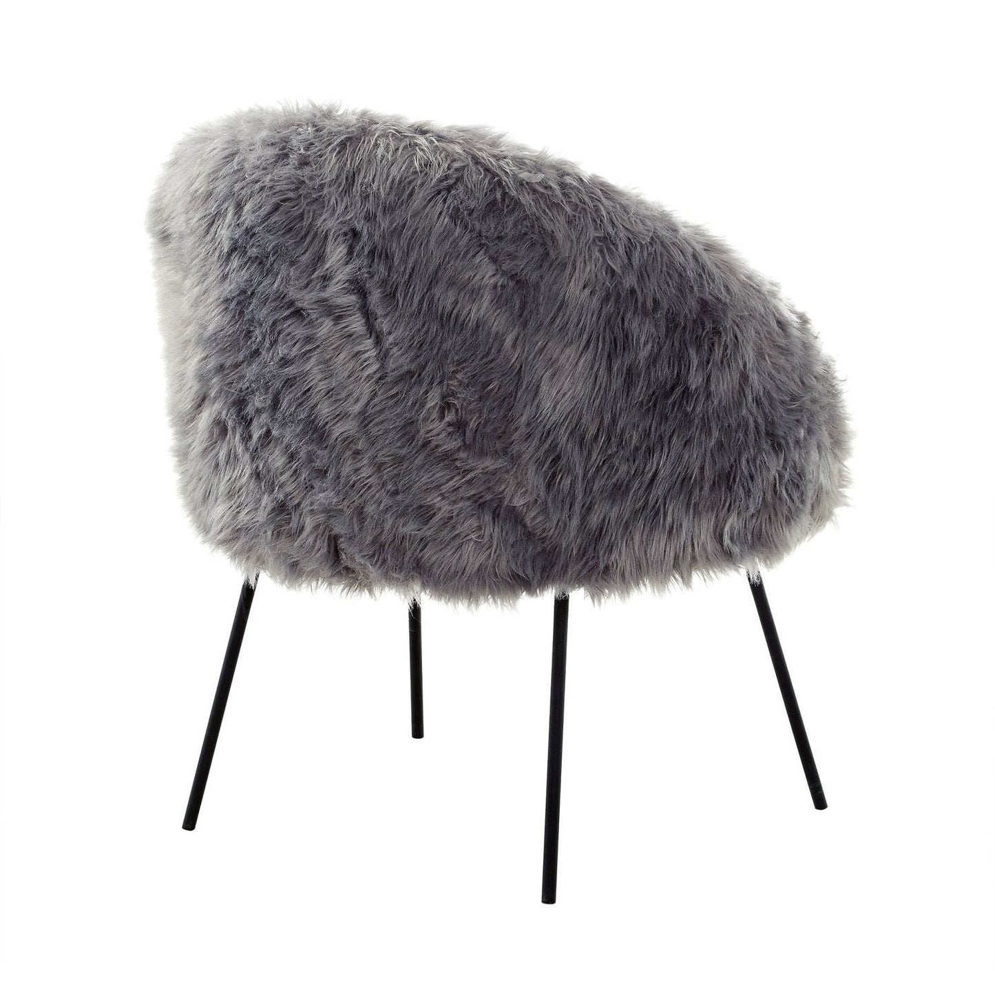 Ana Lux Fur Accent Chair