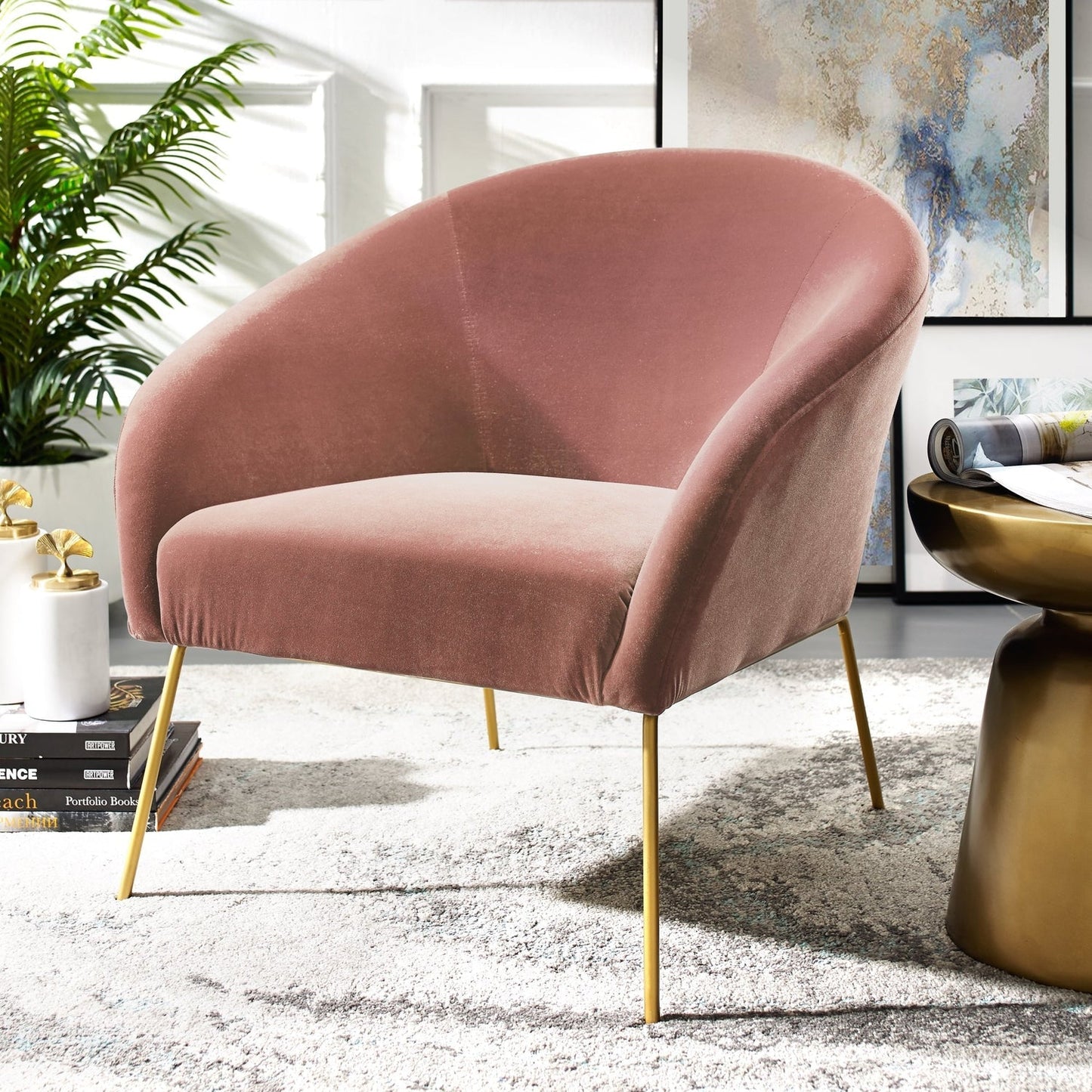 Catriona Velvet Accent Chair