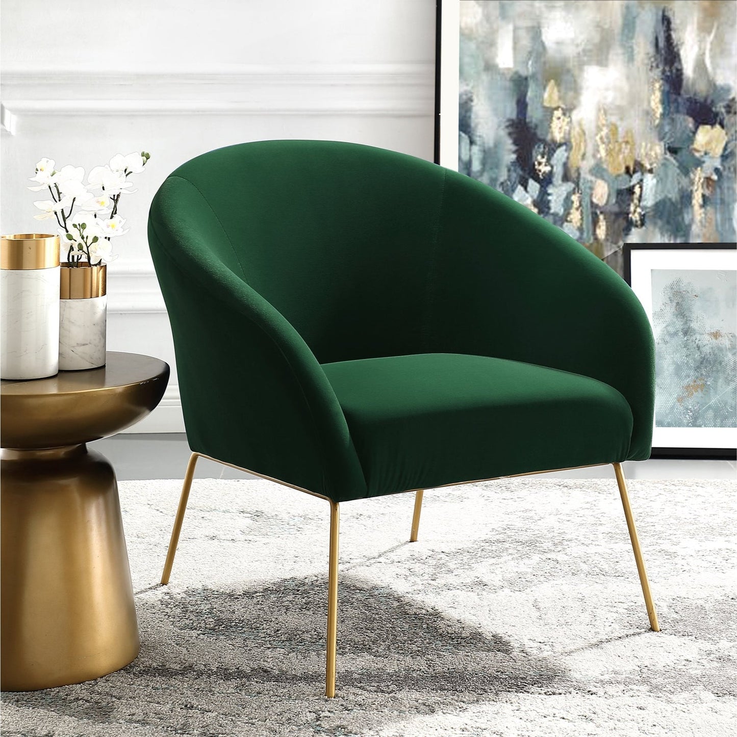 Catriona Velvet Accent Chair