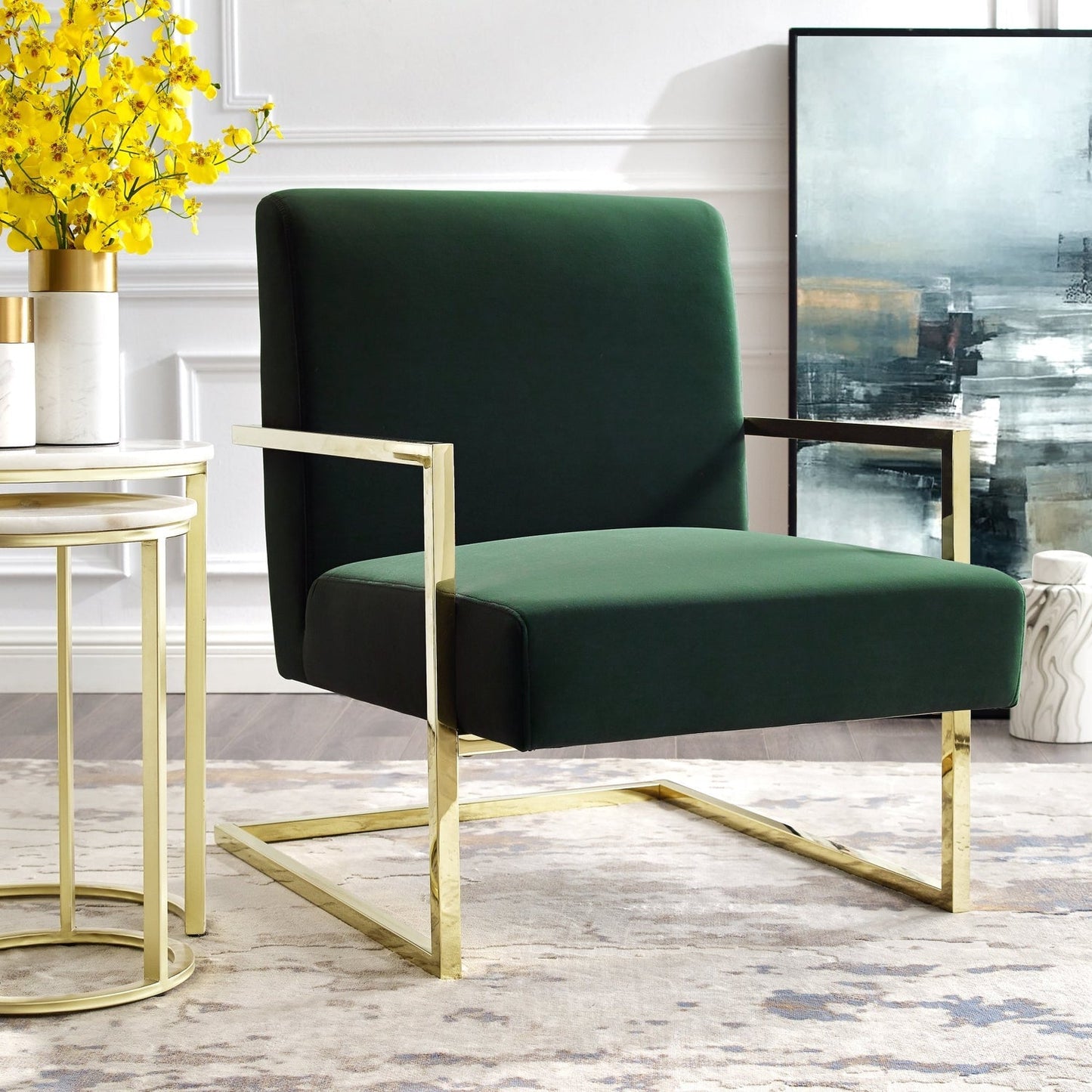 Chester Velvet Accent Chair