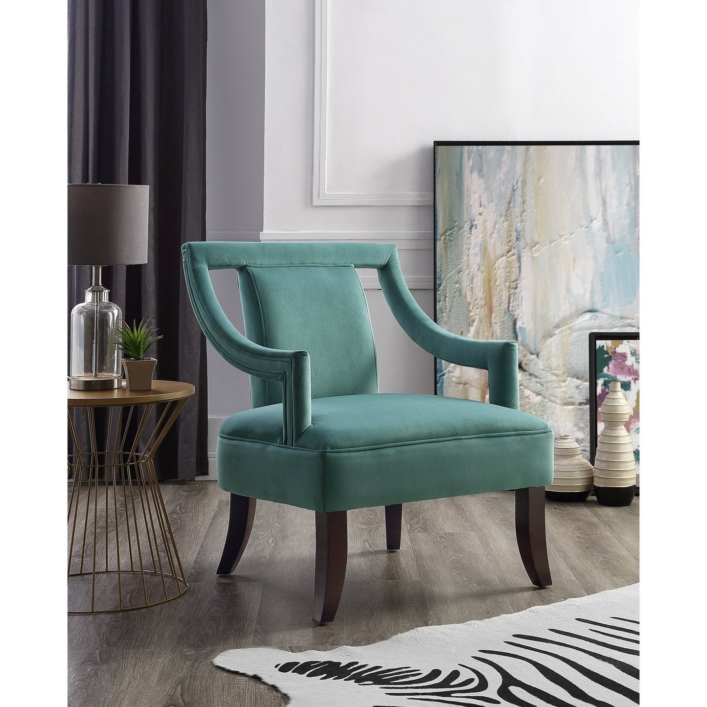 Felicity Velvet Accent Chair