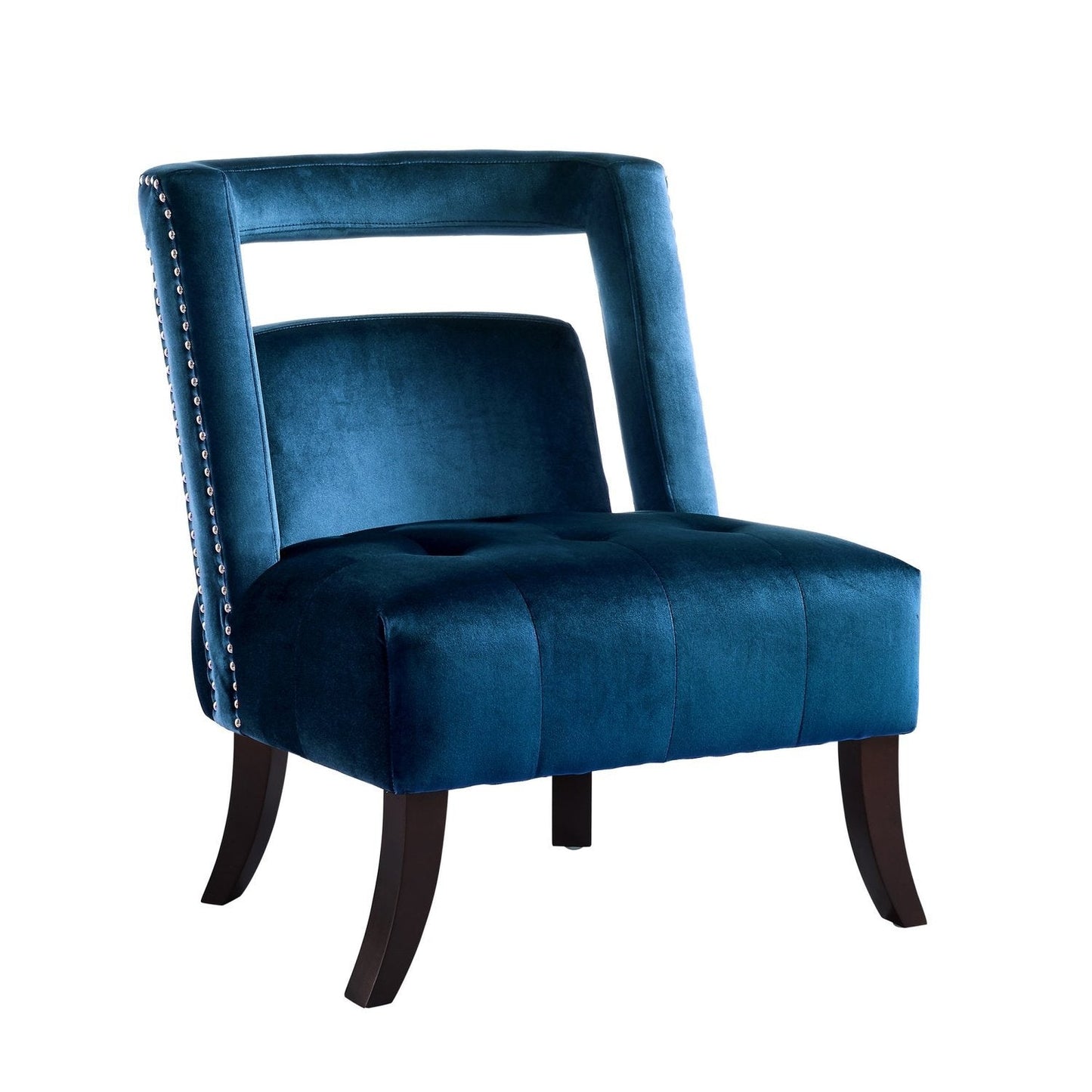 Salvador Velvet Armless Accent Chair