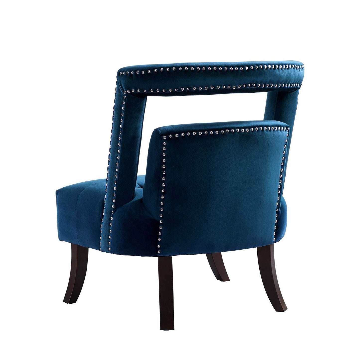 Salvador Velvet Armless Accent Chair