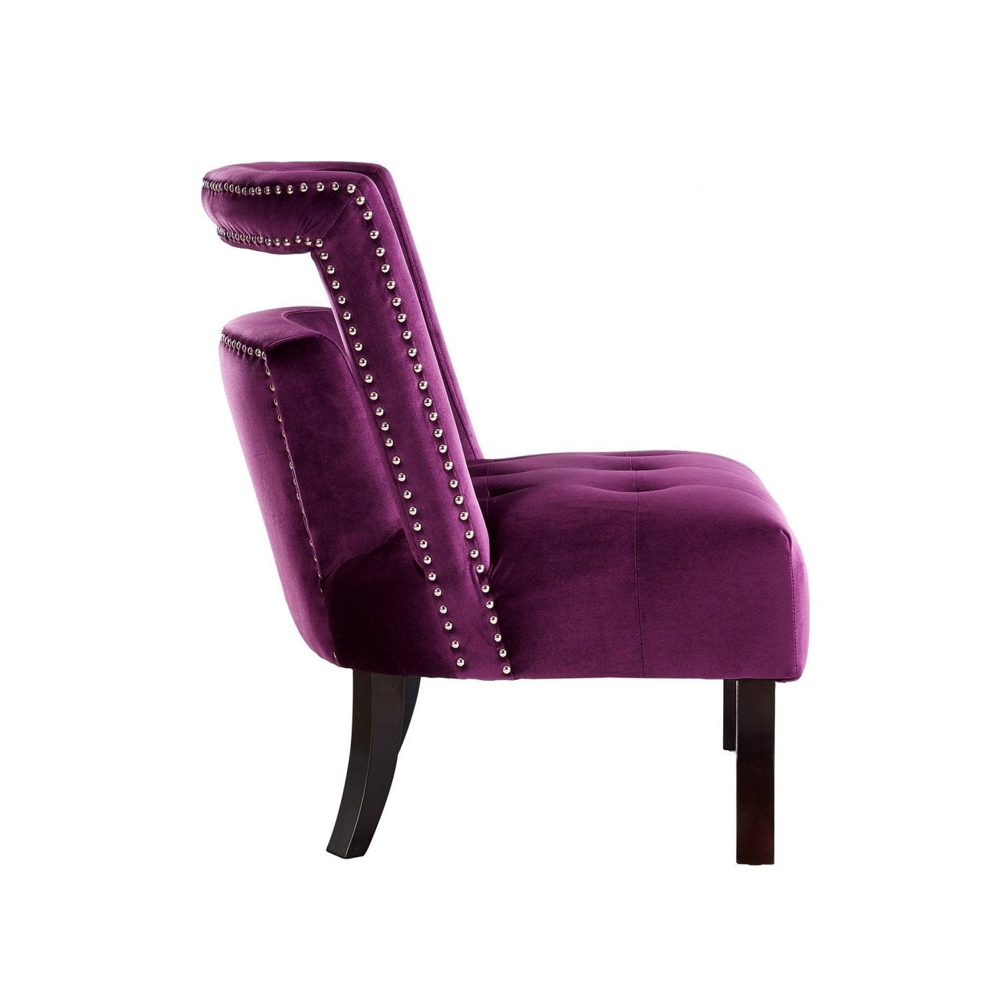 Salvador Velvet Armless Accent Chair