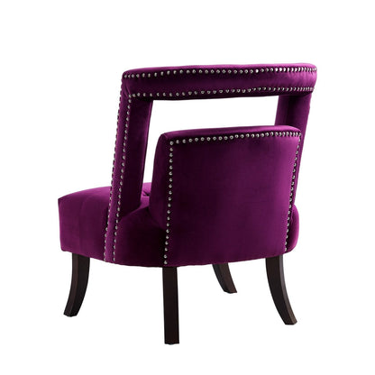 Salvador Velvet Armless Accent Chair