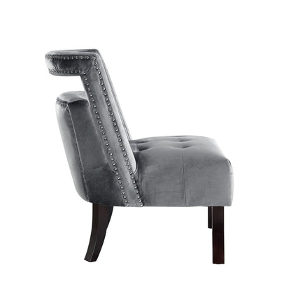 Salvador Velvet Armless Accent Chair