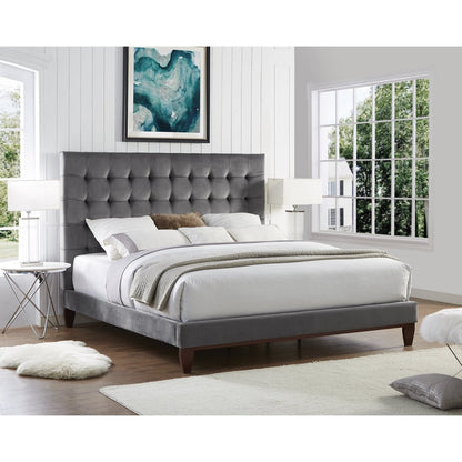 Bond Velvet Button Tufted Bedframe