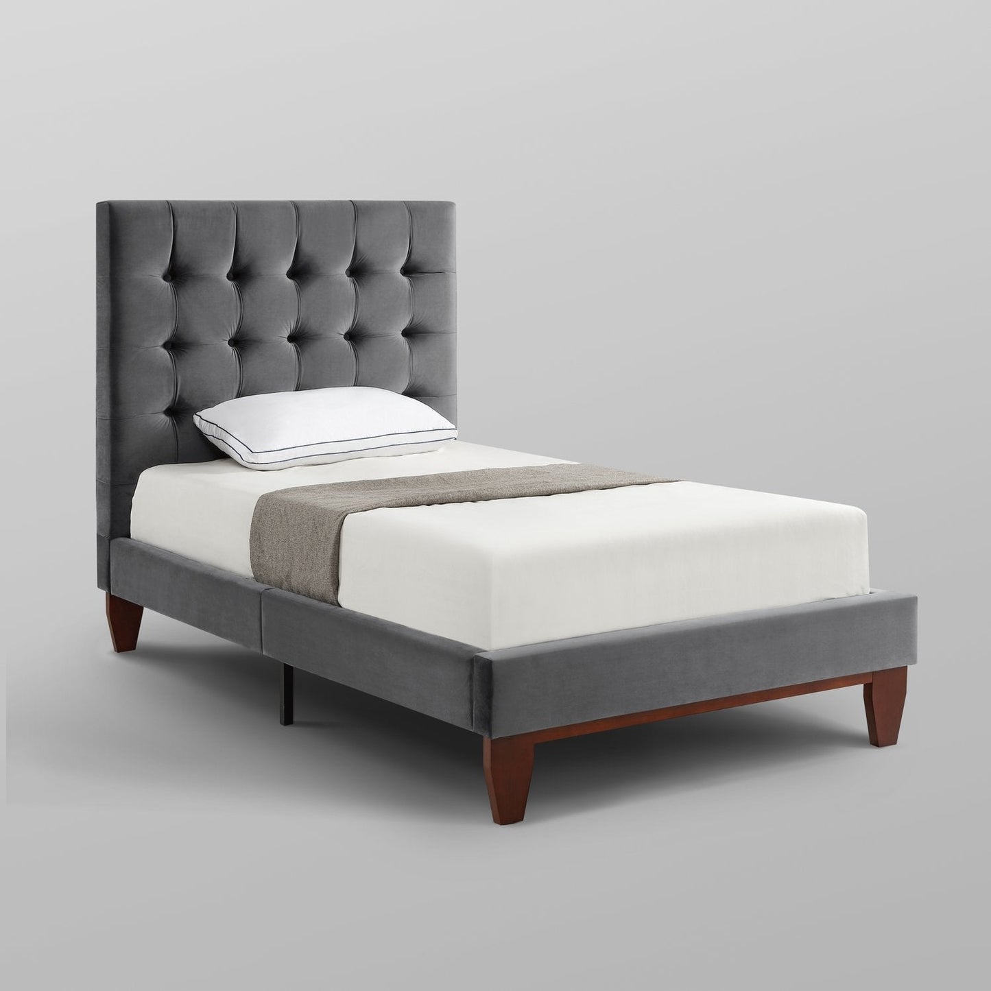 Bond Velvet Button Tufted Bedframe