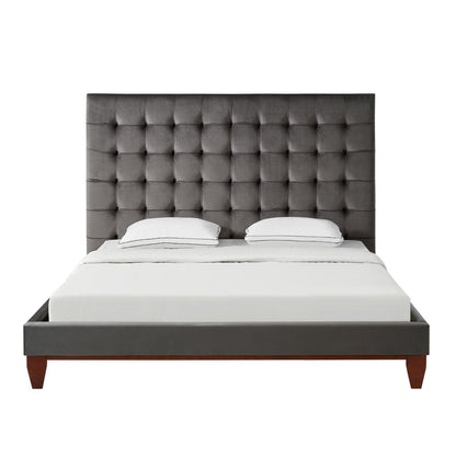 Bond Velvet Button Tufted Bedframe