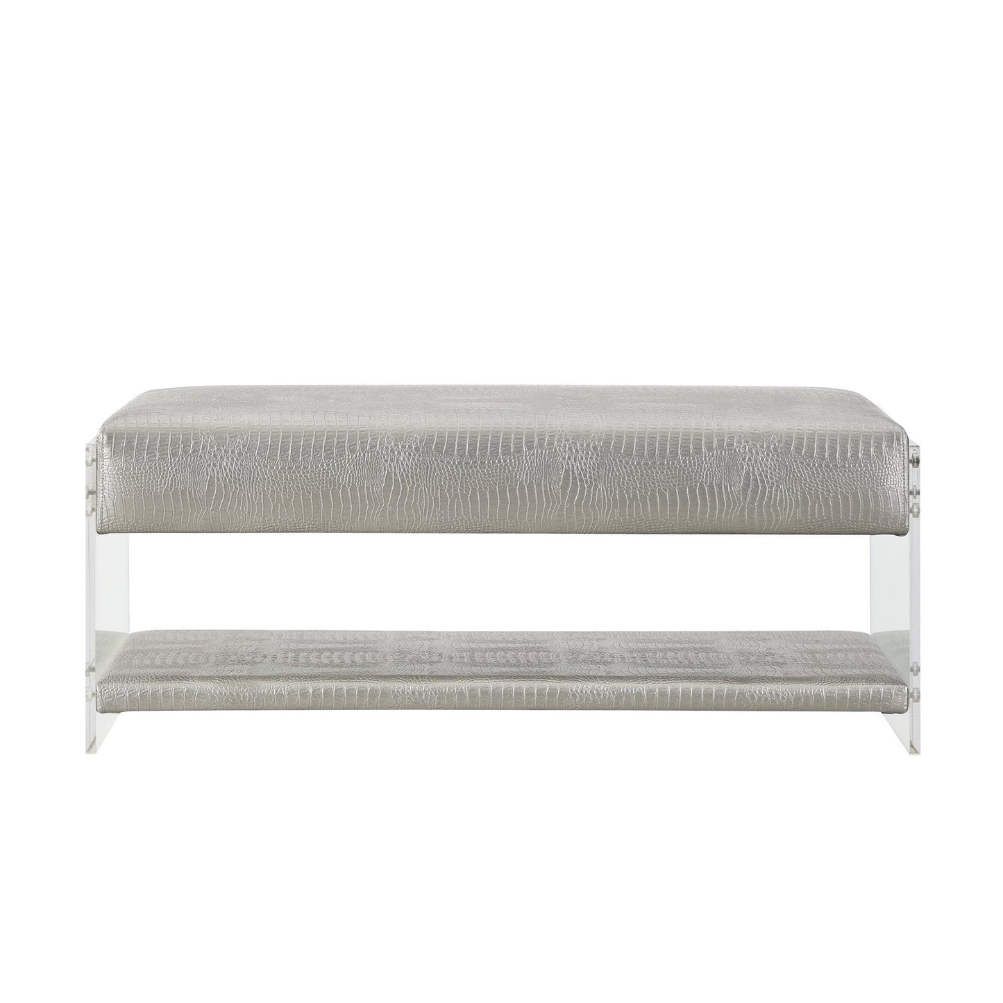 Galileo PU Leather Shelf Bench