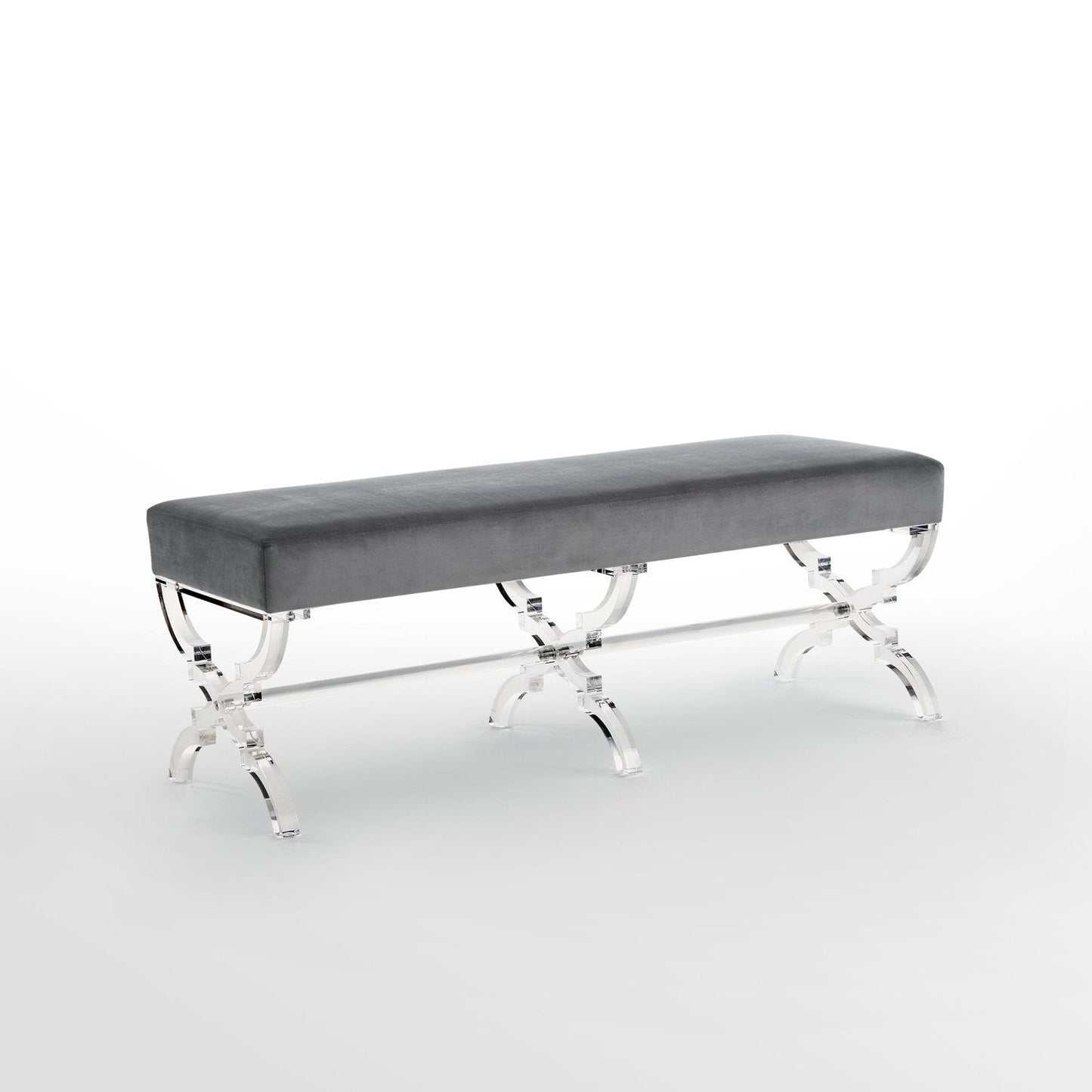 Giselle Velvet X-Leg Bench