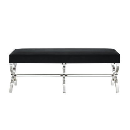 Giselle Velvet X-Leg Bench