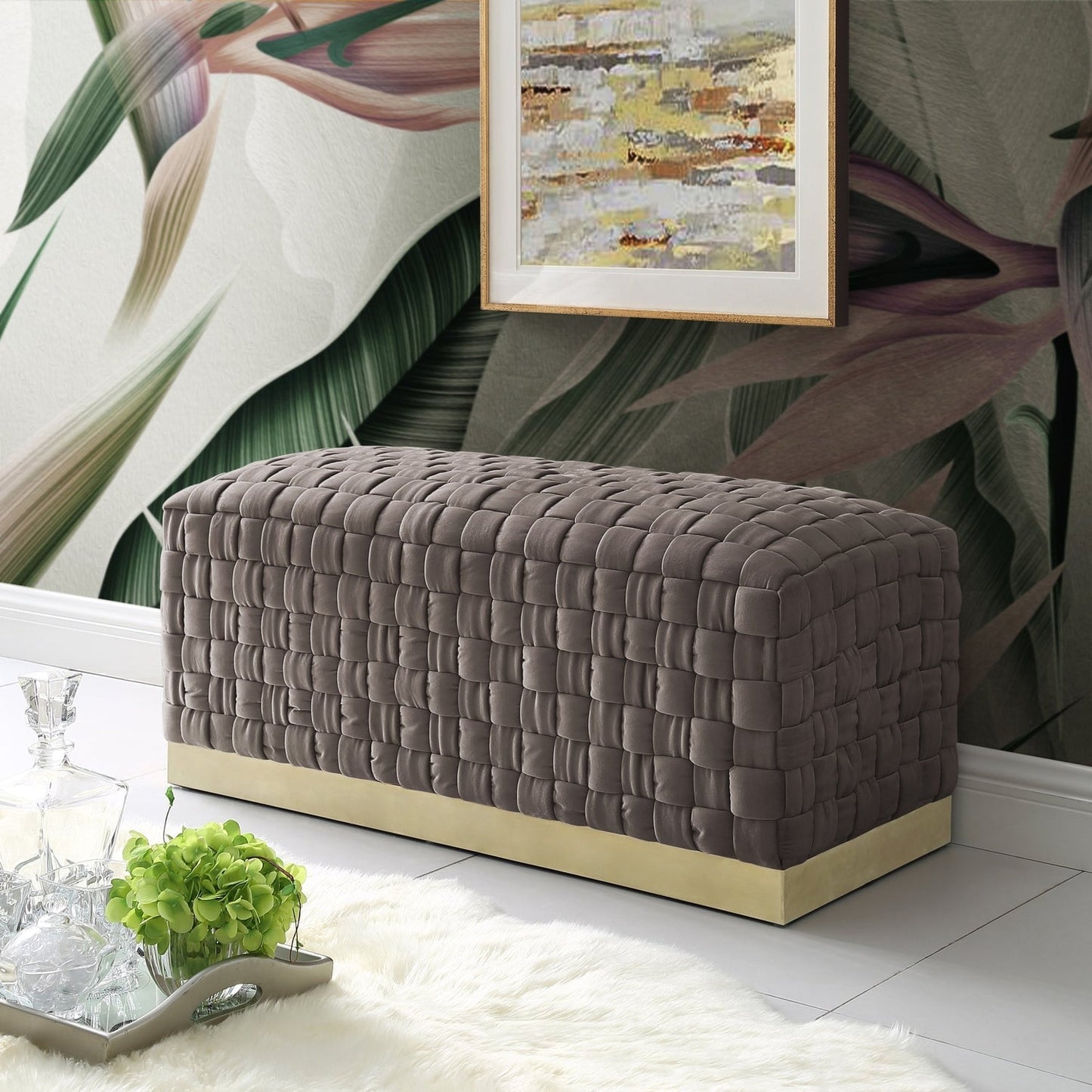 Satine Velvet Bench