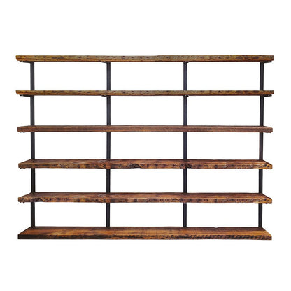 Wall Mount 6 Shelf Unit: 72" H