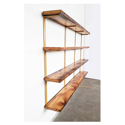 Wall Mount 4 Shelf Unit: 54.5" H