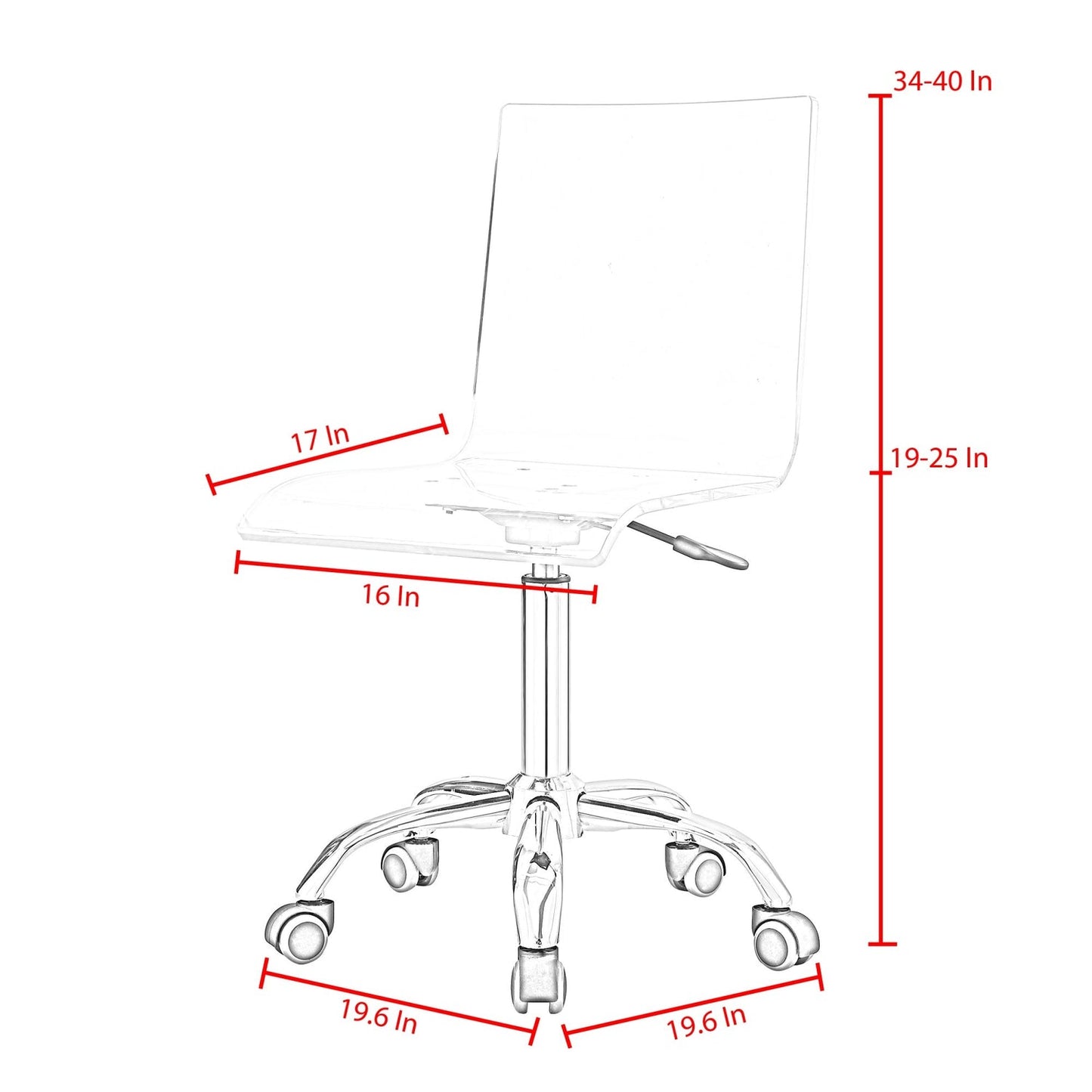 Casandra Clear Acrylic Chair