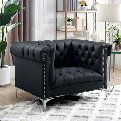 Oxford PU Leather Club Chair