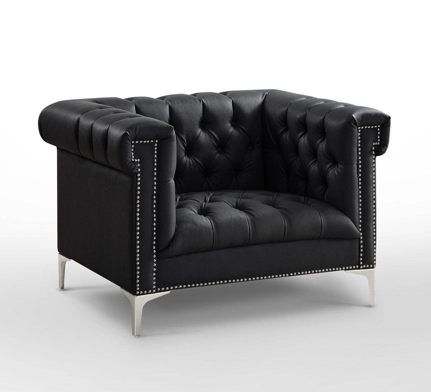 Oxford PU Leather Club Chair