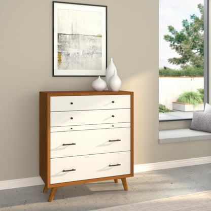 Flynn Chest, Cherry Acorn/White