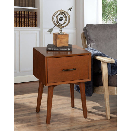 Flynn End Table, Cherry Acorn