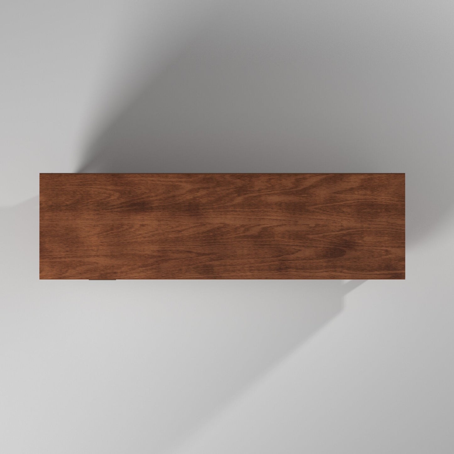 Flynn Large TV Console, Cherry Acorn/White