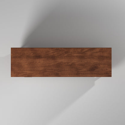Flynn Large TV Console, Cherry Acorn/White