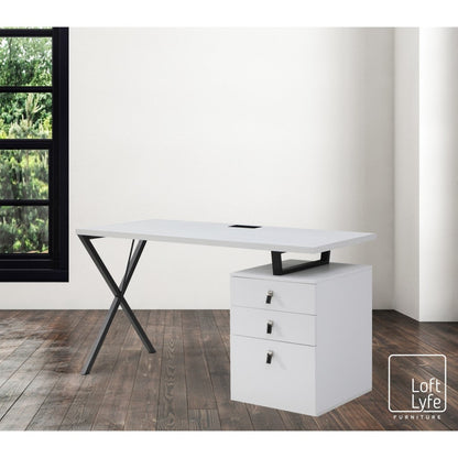 Axton Writing Desk with 3 Drawers