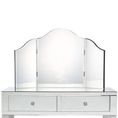 Amaris Mirrored Corner Vanity Set