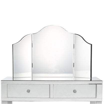 Amaris Mirrored Corner Vanity Set