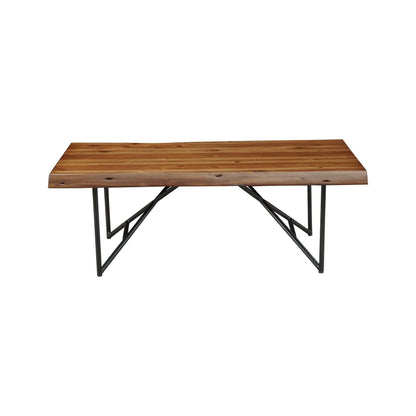 Live Edge Coffee Table, Light Walnut
