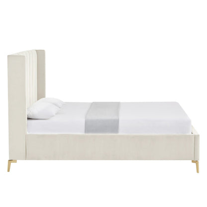 Caliyah Velvet Bed