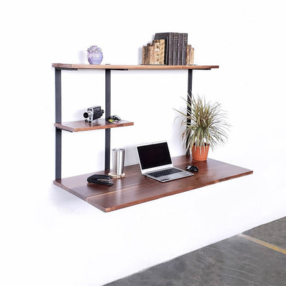 Floating Desk + 2 Shelves