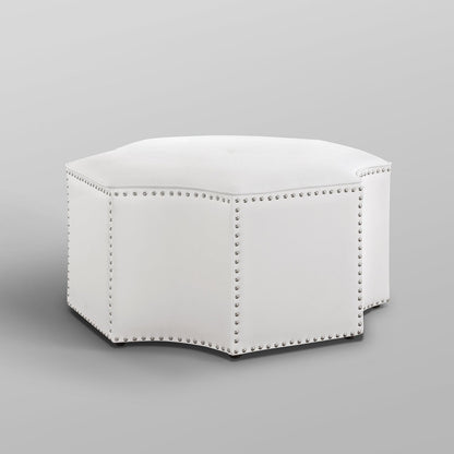 Fiorella Leather Cocktail Ottoman