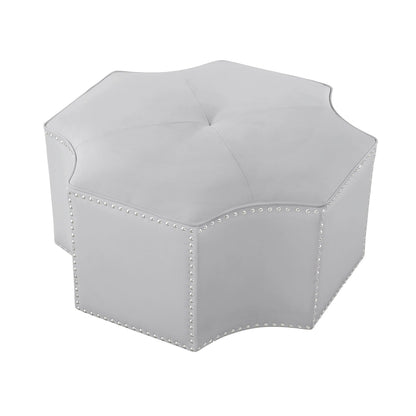 Fiorella Leather Cocktail Ottoman