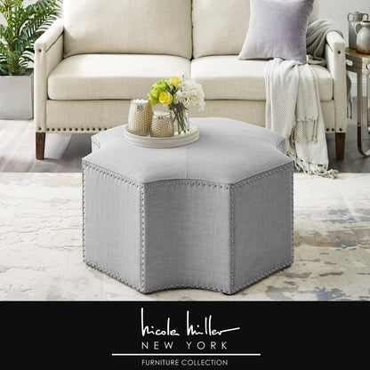 Fiorella Linen Cocktail Ottoman