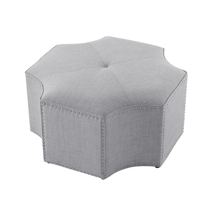 Fiorella Linen Cocktail Ottoman