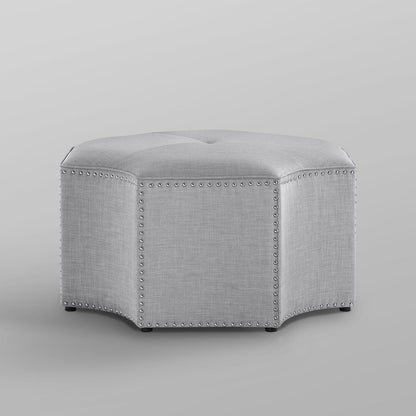 Fiorella Linen Cocktail Ottoman