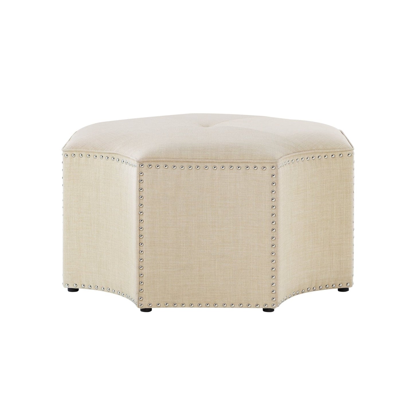 Fiorella Linen Cocktail Ottoman