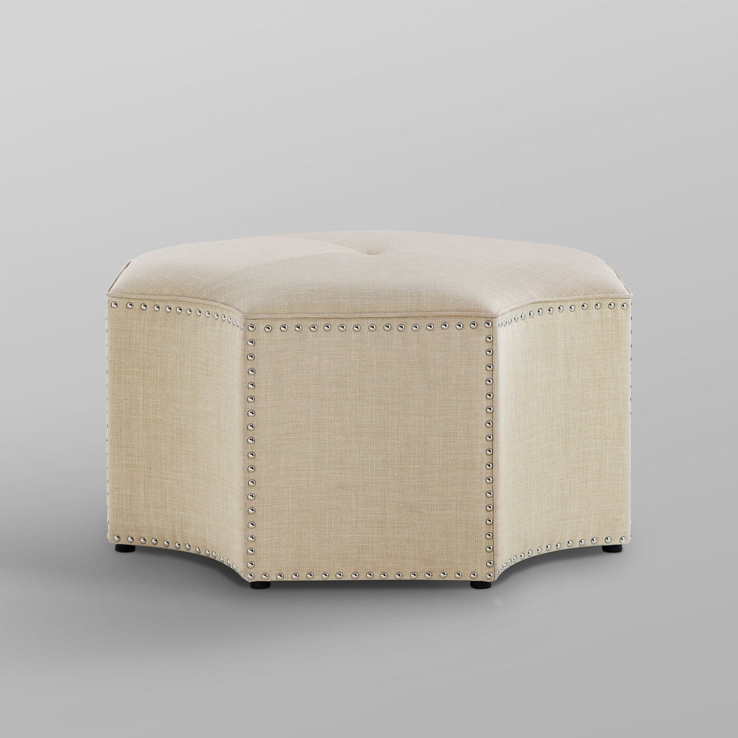 Fiorella Linen Cocktail Ottoman