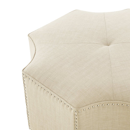 Fiorella Linen Cocktail Ottoman