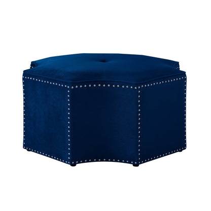 Fiorella Velvet Cocktail Ottoman