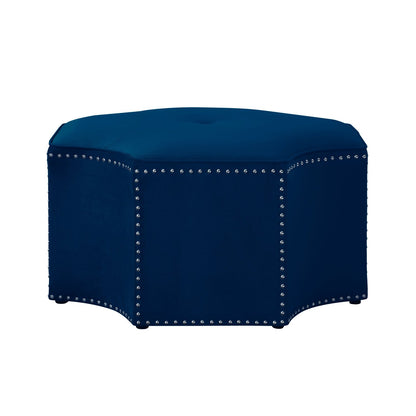 Fiorella Velvet Cocktail Ottoman