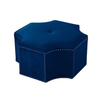 Fiorella Velvet Cocktail Ottoman